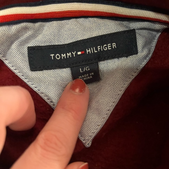 Tommy Hilfiger Striped Hoodie - Size L - Picture 3 of 4